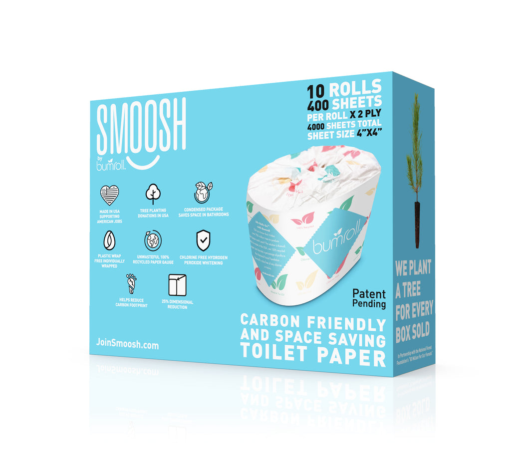 Smoosh Is Carbon Friendly And Space Saving Toilet Paper